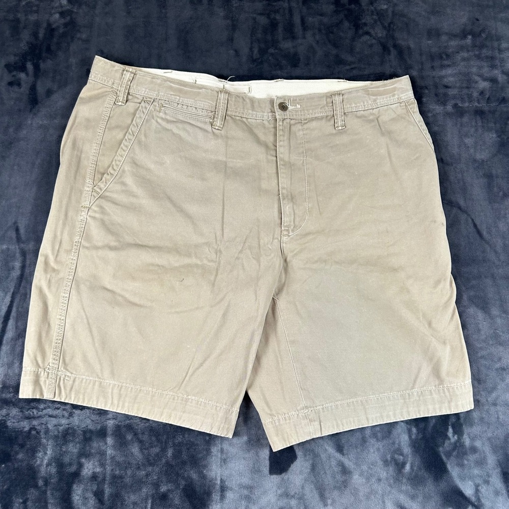 Polo Ralph Lauren Chino Shorts Mens 40T Tan Khaki Cotton Twill Flat Front